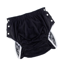 Reusable Adult Pants Leakproof-XL Pure cotton black