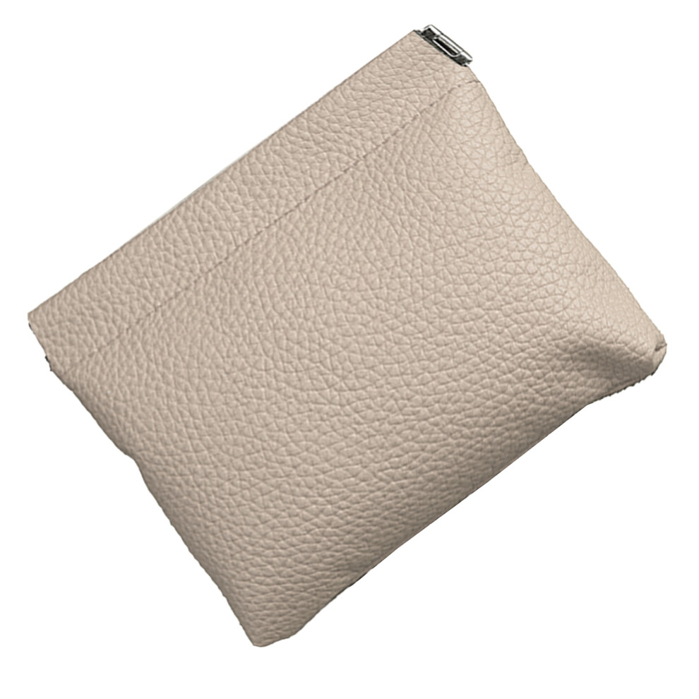 Pu Leather Coin Pouch For Everyday Use Convenient Money- Gray 7696000905754