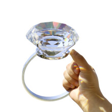 Kristallen bezaaid gewaagde bruid sieraden ringen-10 cm