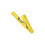 Professional 2mm 10A Copper Alligator Clip Full-Yellow 1
