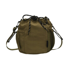 Modieuze emmerschoudertas Zachte nylon crossbodytassen-Inktgroen