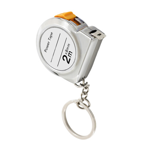Mini Retractable Measuring Tape With Wear Resistant-Silver