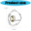 Open ring meerdere maten artistiek getextureerd-witte diamant. 4