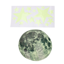 Mond und Sterne Wandaufkleber PVC Glow Dekorative