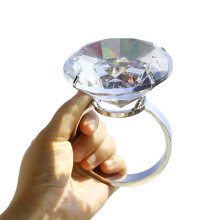 Sprankelende kunstmatige diamanten jurkringen voor het-8 cm