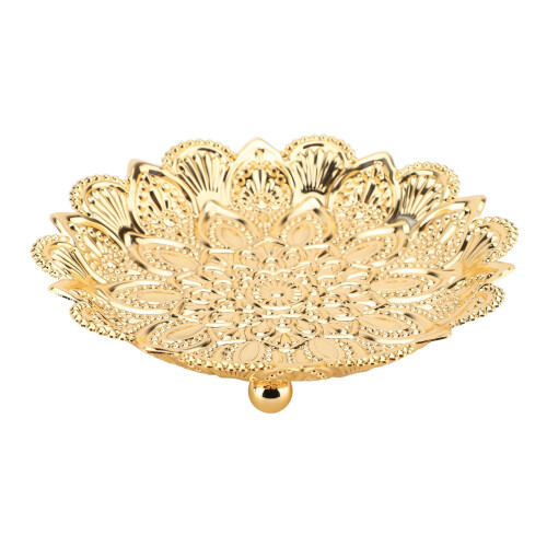 Türkisches Serviertablett, rund, Blumenform, 1