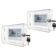 Transparent Thermostat Cover With Lock Acrylic-Style A