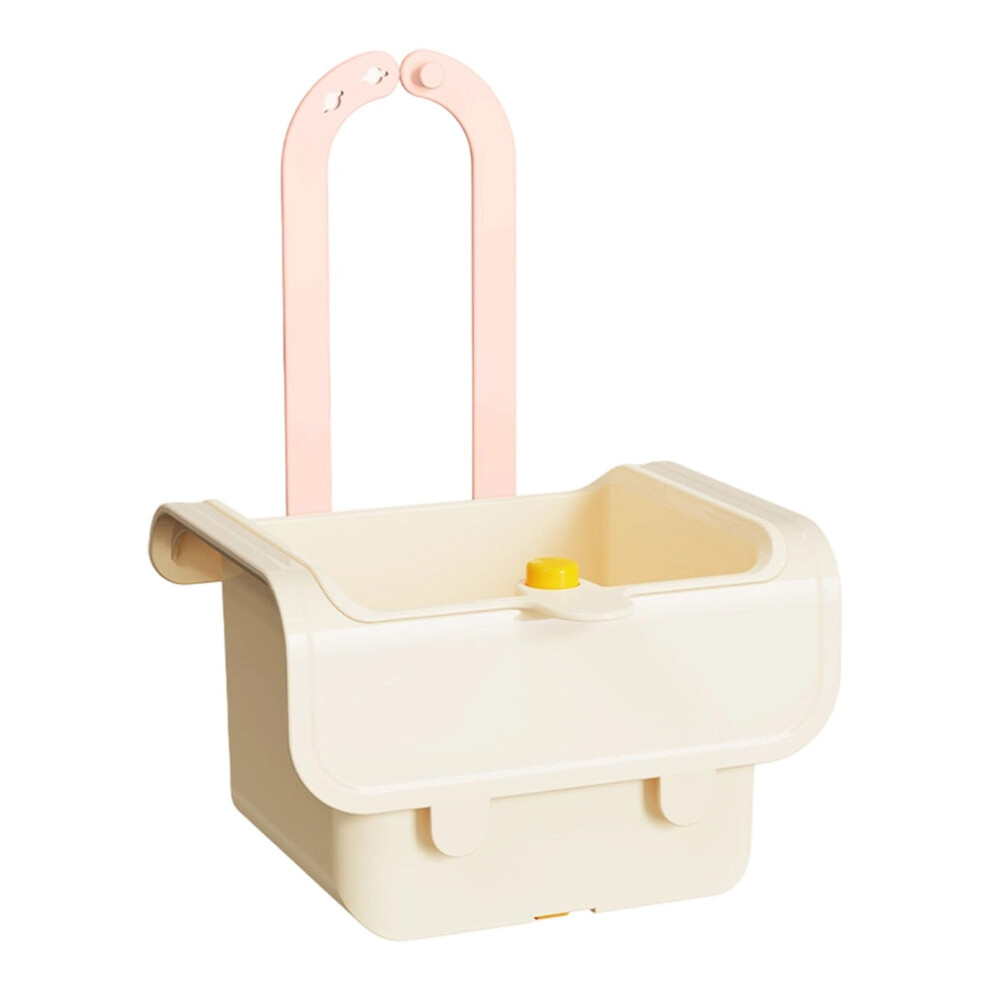 Hanging Faucet Mounted Sink Strainer Basket Auto Dump Hand Release For Waste Disposal Milk White 9067246293352
