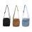 Simple Washed Denims Crossbody Bag Convenient Small-Black 2