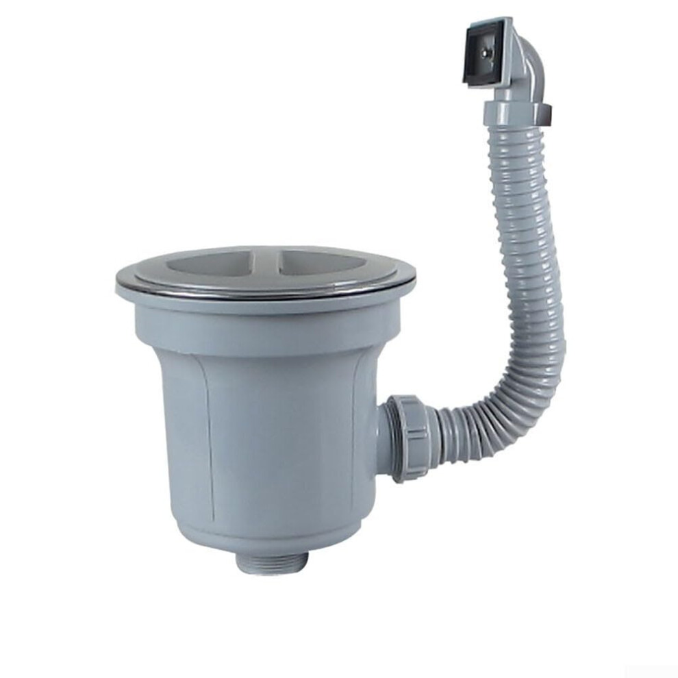 Kitchen Sink Strainer 185Mm Stainless Steel Drain Filter Basket With Control Technology For Standard Kitchen Sinks Gray 9105992796755