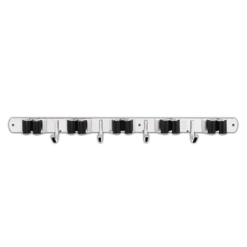 Space Saving Wall Mounted Tool Holder With 5 Clip 4-Black color
