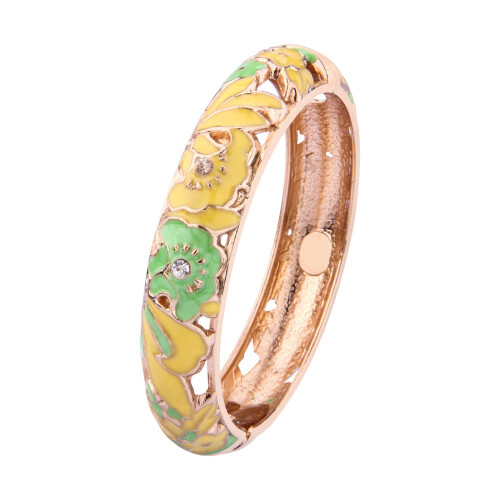 Adjustable Wrist Bangle Ethnic Enamel Jewelry Piece-S22