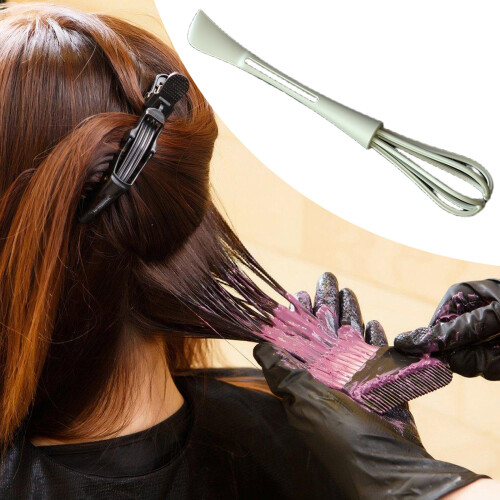 Professionele haarverfmixer met schraper en ergonomisch-blauw 1