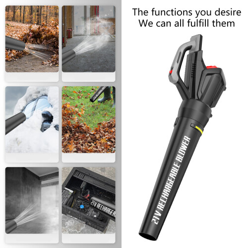 Rechargeable Handheld Leaf Blower 2 Lithium Batteries 40Min 1