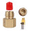 Professional Leakproof Tool Less Brass CO2 Adapter Coupling TR21 2