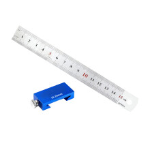 Geen aluminium meetinstrument,- Stalen liniaal van 15 cm