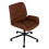 Living And Home Swivel & Height Adjustable Office Chair, Brown 2