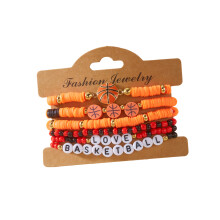 Modisches Stretch-Perlen-Sportarmband,-Basketball-Armband
