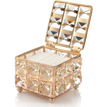 Glamouröses Kristall-Schreibtischaccessoire, funkelnd und elegant für Ihre Make-up-Pinsel und -Stifte
