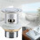 Solution d'évacuation efficace pour lavabo, construction en laiton massif avec ressort de compression pour une performance fiable, système 5