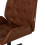 Living And Home Swivel & Height Adjustable Office Chair, Brown 4