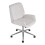 Living And Home Swivel & Height Adjustable Office Chair, White 2