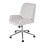 Living And Home Swivel & Height Adjustable Office Chair, White 1