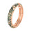 Zinc Alloy Enamel Bangle Women's Adjustable Ethnic-dark green 1
