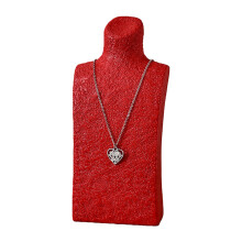 Sturdy Resin Neck Model for Jewelry Exhibition and Display-Red M