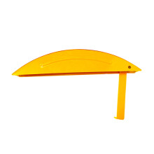 Metal Table Sawer Protector Dustproof Safety-Yellow Short rod