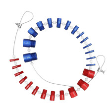 26PCS Aluminum Nut Bolt Thread Checker Set Metric and Royal