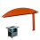 Metal Table Sawer Protector Dustproof Safety-Yellow Short rod 3