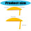 Metal Table Sawer Protector Dustproof Safety-Yellow Short rod 4