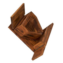 Natural Wood Squirrels Feeders Outdoor Garden Hanging Easyly
