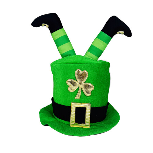 StPatricks Day Celebration Hat 3D Benen Groene Leprechaun