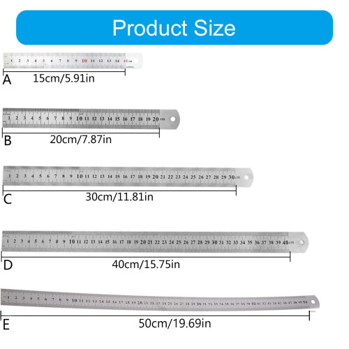 Accuracy Engineered Carpenter Rulers with-15cm steel ruler 2