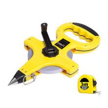 Heavy Duty ABS Tape Measure with 3 Meter Reward Tape-100 meters