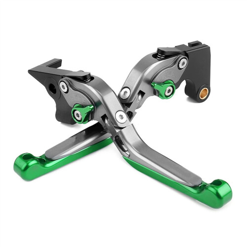 Motorcycle Clutch Lever, CNC Aluminum, Adjustable Folding Extendable, Black Right