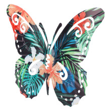 Adorno de tigre de metal para pared - Elegante decoración de pared de metal, escultura de mariposa para jardín, patio, sala de estar y dormitorio,