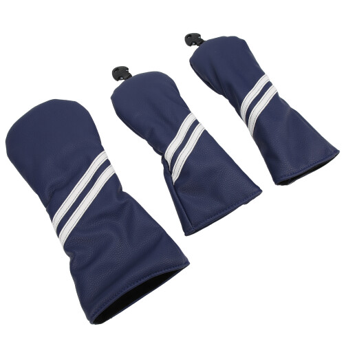 Golf Holz Headcover Abdeckung Set Streifen Queue 2