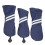Golf Holz Headcover Abdeckung Set Streifen Queue 9
