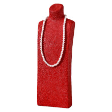 Elegant Resin Neck Model Display Stand Featuring-Red L