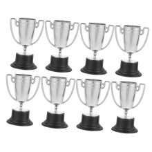 Mini Gold Trophy Cups 8Piece Set For Boys And Girls Awards Party Favors School Rewards Plastic Realistic Look
