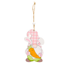 Gnomos decorativos de primavera con un lindo diseño 3D, gnomos solares para exteriores, placa decorativa de estilo rústico para la pared del hogar