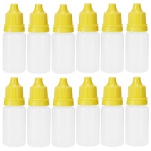 Frascos conta-gotas reutilizáveis com tampa, fáceis de usar e com vedação eficiente. Ideais para líquidos, solventes e óleos leves.