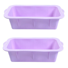 2 Stück sichere Silikonformen für Kuchen und Gebäck,-Hellviolett