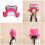 Oversized strik roze pruiken hoofddeksel Perfect voor 2