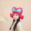 Oversized strik roze pruiken hoofddeksel Perfect voor 5