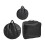 Fabric Materials Stove Storage Solution Compact-66 66cm Black 7