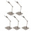 5 Pcs Action Figure Stand Schwarz Kunststoff Puppe 5